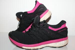 Adidas Boost Supernova Glide Running Shoes, #AF6557, Black/Pink, Womens US 6